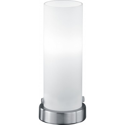 Lampada da tavolo Trio Seta 4W 3000K Luce calda. Ø 8 cm. LED sostituibile Soggiorno e camera da letto. Stile moderno. Metallo. Colore nichel opaco