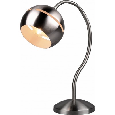 57,95 € Free Shipping | Table lamp Trio Fletcher 43×15 cm. Flexible. Touch function Living room and bedroom. Modern Style. Metal casting. Matt nickel Color