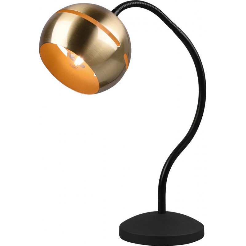 59,95 € Free Shipping | Desk lamp Trio Fletcher 43×15 cm. Flexible. Touch function Living room and bedroom. Modern Style. Metal casting. Copper Color