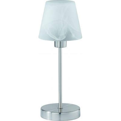 24,95 € Free Shipping | Table lamp Trio Luis Ø 12 cm. Touch function Metal casting. Matt nickel Color