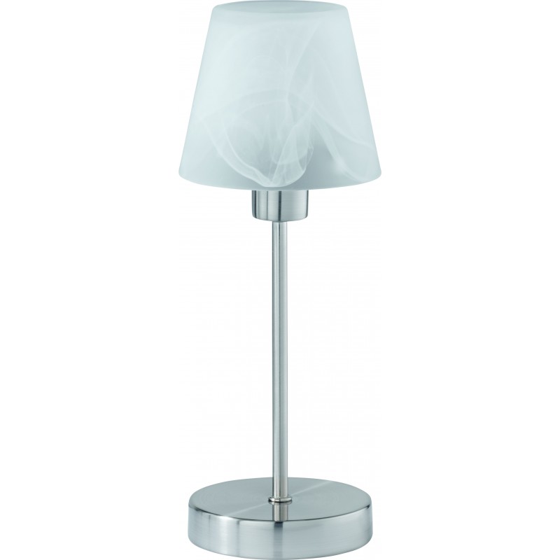 25,95 € Free Shipping | Table lamp Trio Luis Ø 12 cm. Touch function Living room and bedroom. Modern Style. Metal casting. Matt nickel Color