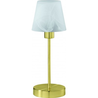 Lampe de table Trio Luis Ø 12 cm. Fonction tactile Salle et chambre. Style classique. Métal. Couleur cuivre