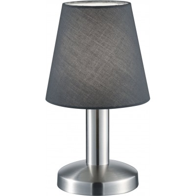 Lampada da tavolo Trio Mats Ø 14 cm. Funzione touch Soggiorno e camera da letto. Stile design. Metallo. Colore nichel opaco