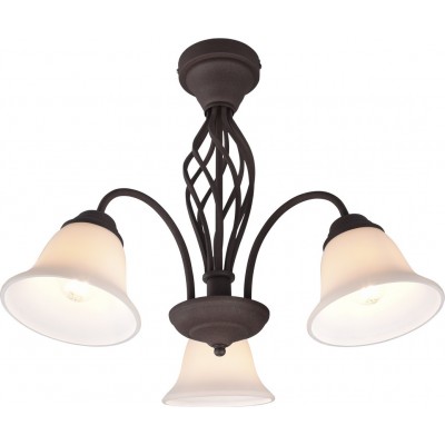 86,95 € Free Shipping | Hanging lamp Trio Rustica Ø 55 cm. Living room and bedroom. Rustic Style. Metal casting. Oxide Color