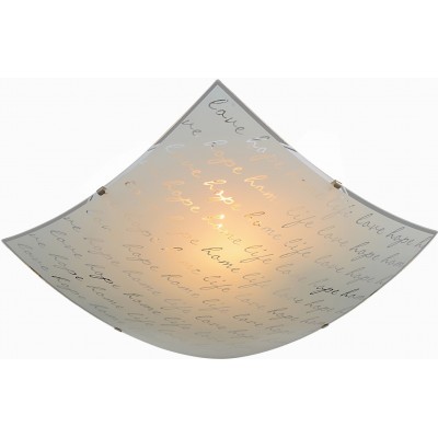 41,95 € Free Shipping | Indoor ceiling light Trio Signa Square Shape 40×40 cm. Living room and bedroom. Modern Style. Metal casting. White Color