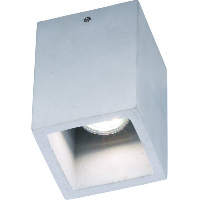 Внутренний точечный светильник Trio Cube 15×10 cm. Гостинная и спальная комната. Современный Стиль. Конкретный. Серый Цвет