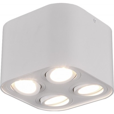 Внутренний точечный светильник Trio Cookie 18×18 cm. Направленный свет Гостинная и спальная комната. Современный Стиль. Металл. Белый Цвет