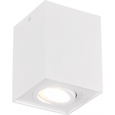 室内射灯 Trio Biscuit 13×10 cm. 定向光 客厅 和 卧室. 现代的 风格. 金属. 白色的 颜色