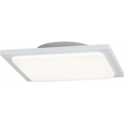 82,95 € Kostenloser Versand | Außenlampe Trio Trave 18W 3000K Warmes Licht. 25×25 cm. Deckenleuchte und Wandleuchte. Integrierte LED. Decken und Wandmontage Aluminium. Weiß Farbe