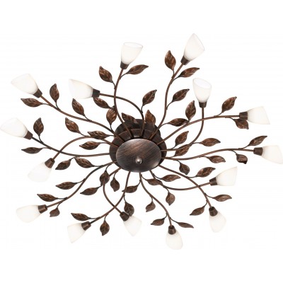Chandelier Trio Reposa 1.2W 3000K Warm light. Ø 80 cm. Integrated LED Metal casting. Oxide Color