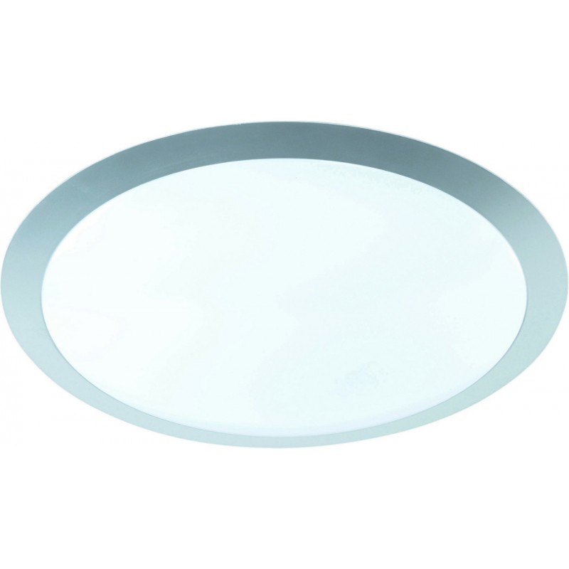 79,95 € Free Shipping | Indoor ceiling light Trio Gonzalo 25W 3000K Warm light. Round Shape Ø 42 cm. Replaceable LED Living room, kitchen and bedroom. Modern Style. Plastic and Polycarbonate. Gray Color