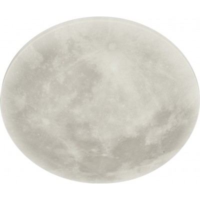 109,95 € 送料無料 | 屋内シーリングライト Trio Lunar 22W 3000K 暖かい光. Ø 40 cm. 調光可能なLED リモコン。 天井と壁への取り付け リビングルーム そして ベッドルーム. モダン スタイル. アクリル. 白い カラー