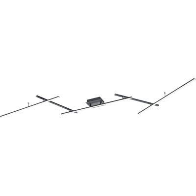 シーリングランプ Trio Arvin 22W 245×50 cm. 調光可能なマルチカラーRGBWLED。 指向性ライト。 リモコン。 天井と壁への取り付け リビングルーム そして ベッドルーム. モダン スタイル. 金属. ブラック カラー