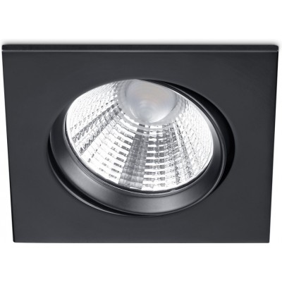 22,95 € Envio grátis | Iluminação embutida Trio Pamir 5.5W 3000K Luz quente. 9×9 cm. LED reguláveis. Luz direcional Metais. Cor preto