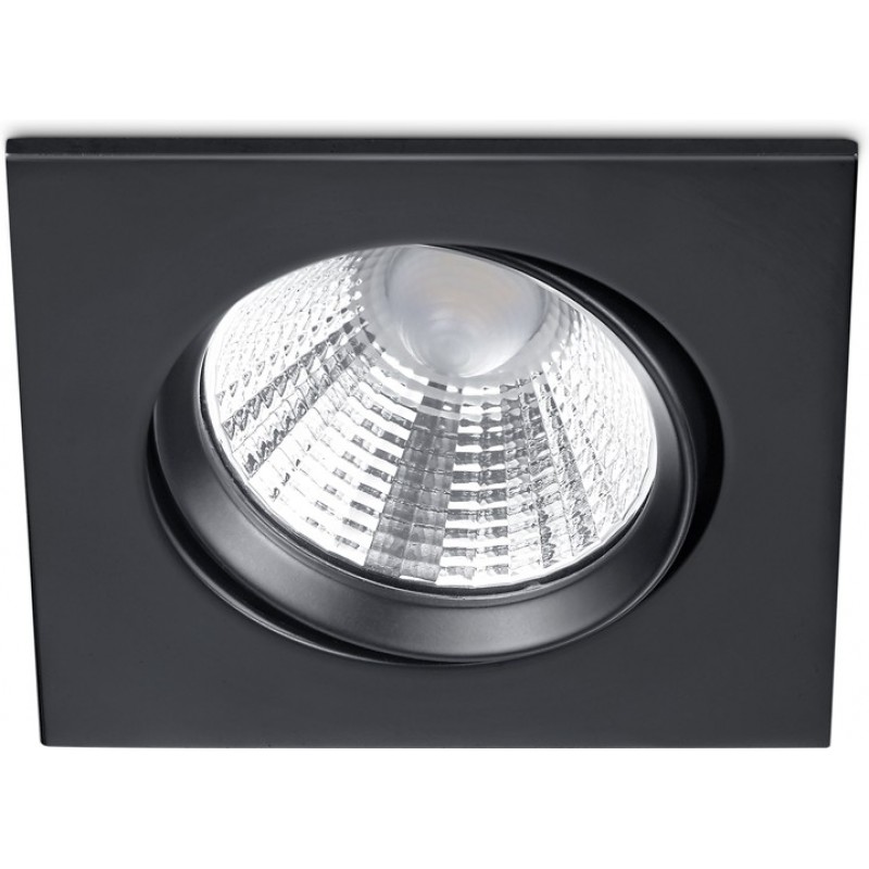 23,95 € Free Shipping | Recessed lighting Trio Pamir 5.5W 3000K Warm light. 9×9 cm. Dimmable LED. Directional light Living room and bedroom. Modern Style. Metal casting. Black Color