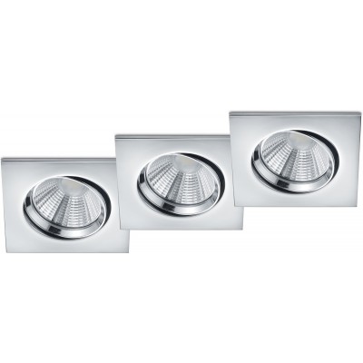 Illuminazione da incasso Trio Pamir 5.5W 3000K Luce calda. 9×9 cm. LED dimmerabili. Luce direzionale Soggiorno e camera da letto. Stile moderno. Metallo. Colore cromato