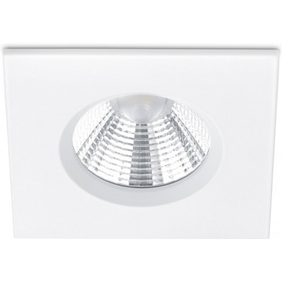 Iluminación empotrable Trio Zagros 5.5W 3000K Luz cálida. 9×9 cm. LED integrado Salón y dormitorio. Estilo moderno. Metal. Color blanco