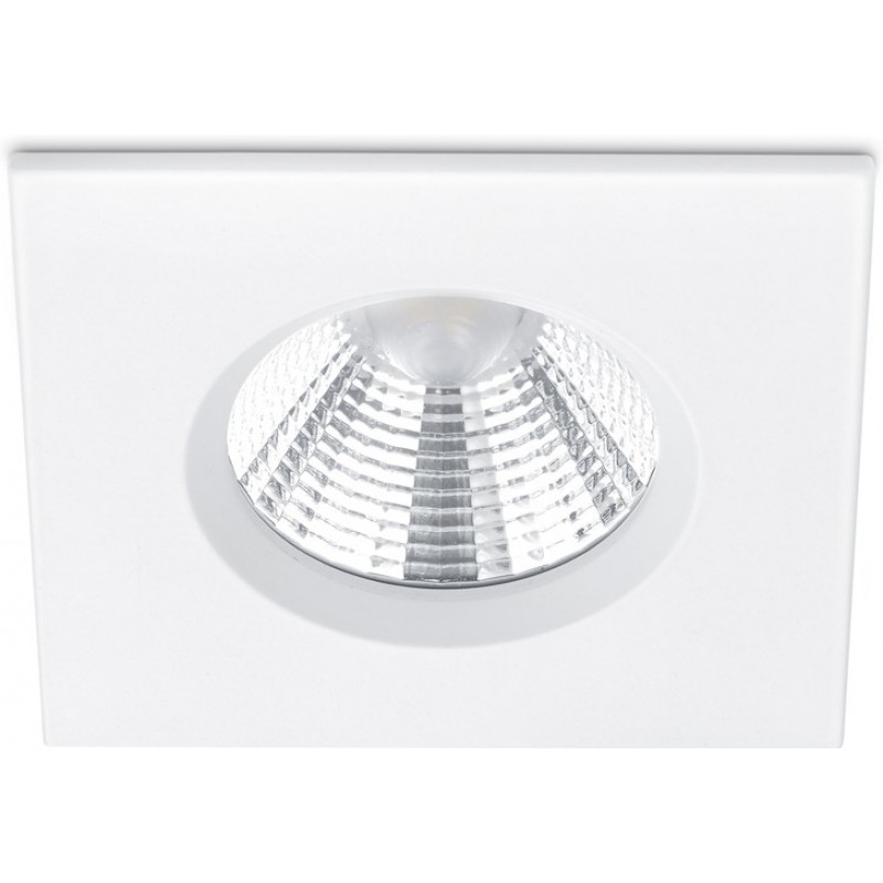 19,95 € Free Shipping | Recessed lighting Trio Zagros 5.5W 3000K Warm light. 9×9 cm. Integrated LED Living room and bedroom. Modern Style. Metal casting. White Color