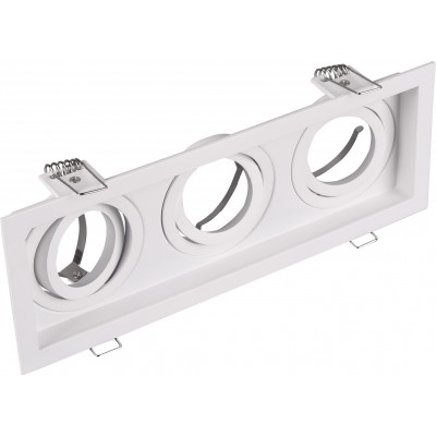 27,95 € Free Shipping | Recessed lighting Trio Kenai 25×10 cm. Directional light Living room and bedroom. Modern Style. Metal casting. White Color