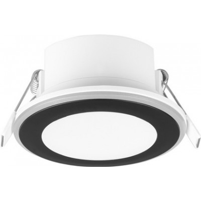 14,95 € Free Shipping | Recessed lighting Trio Aura 5W 3000K Warm light. Ø 8 cm. Integrated LED Living room and bedroom. Modern Style. Plastic and Polycarbonate. Black Color