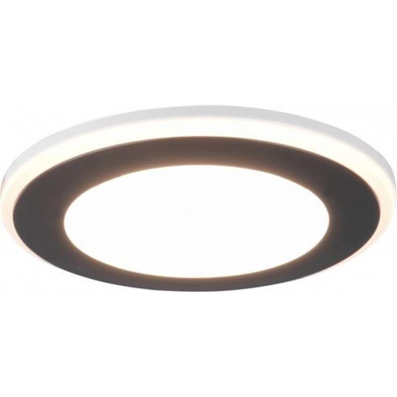 13,95 € Free Shipping | Recessed lighting Trio Aura 5W 3000K Warm light. Ø 8 cm. Integrated LED Living room and bedroom. Modern Style. Plastic and polycarbonate. Black Color