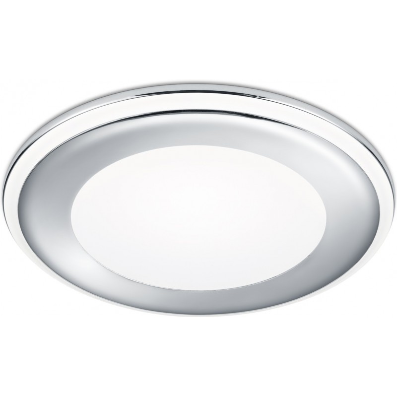 24,95 € Free Shipping | Recessed lighting Trio Aura 10W 3000K Warm light. Ø 15 cm. Integrated LED Living room and bedroom. Modern Style. Plastic and Polycarbonate. Plated chrome Color