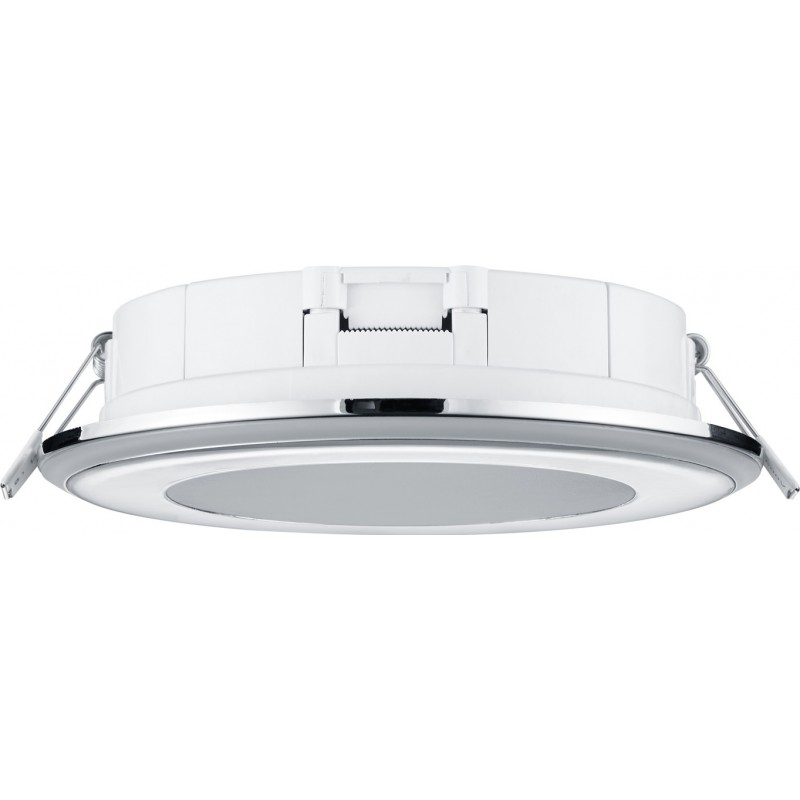 23,95 € Free Shipping | Recessed lighting Trio Aura 10W 3000K Warm light. Ø 15 cm. Integrated LED Living room and bedroom. Modern Style. Plastic and polycarbonate. Plated chrome Color
