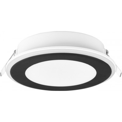 22,95 € Free Shipping | Recessed lighting Trio Aura 10W 3000K Warm light. Ø 15 cm. Integrated LED Living room and bedroom. Modern Style. Plastic and polycarbonate. Black Color