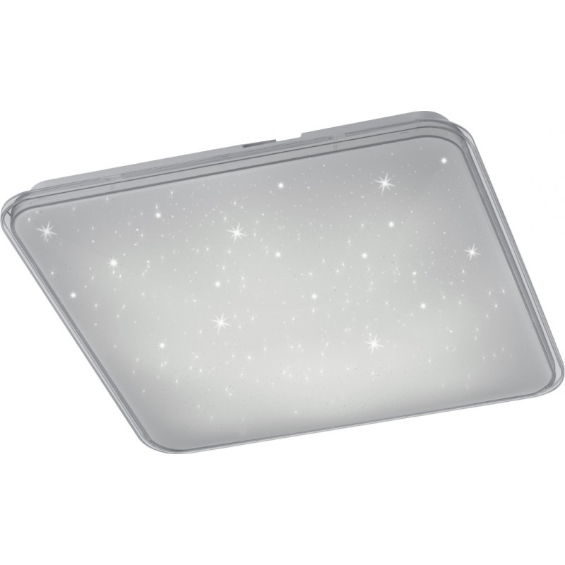 35,95 € Free Shipping | Indoor ceiling light Trio Contrast 21W 4000K Neutral light. 43×43 cm. Star effect. Integrated LED Living room and bedroom. Modern Style. Plastic and polycarbonate. White Color