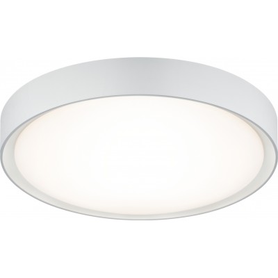 62,95 € Free Shipping | Indoor ceiling light Trio Clarimo 18W 3000K Warm light. Ø 33 cm. Integrated LED Living room, kitchen and bedroom. Modern Style. Plastic and polycarbonate. White Color