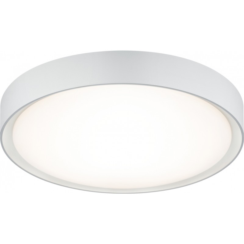 62,95 € Free Shipping | Indoor ceiling light Trio Clarimo 18W 3000K Warm light. Ø 33 cm. Integrated LED Living room, kitchen and bedroom. Modern Style. Plastic and Polycarbonate. White Color