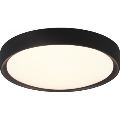 54,95 € Free Shipping | Indoor ceiling light Trio Clarimo 18W 3000K Warm light. Ø 33 cm. Integrated LED Bathroom. Modern Style. Plastic and polycarbonate. Black Color