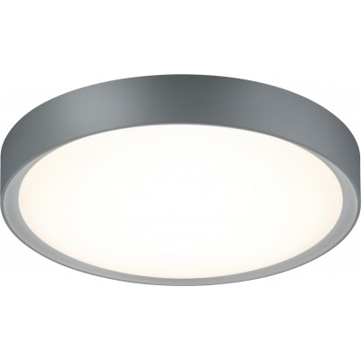 62,95 € Free Shipping | Indoor ceiling light Trio Clarimo 18W 3000K Warm light. Ø 33 cm. Integrated LED Living room, kitchen and bedroom. Modern Style. Plastic and Polycarbonate. Gray Color