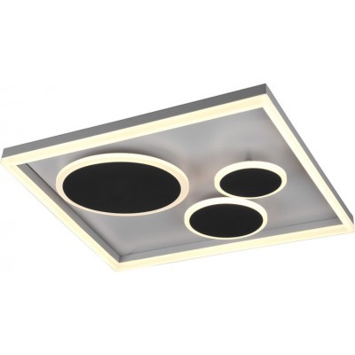 Lampada da soffitto Trio Harriet 45W 60×60 cm. LED integrato. Montaggio a soffitto e parete Soggiorno e camera da letto. Stile moderno. Metallo. Colore antracite