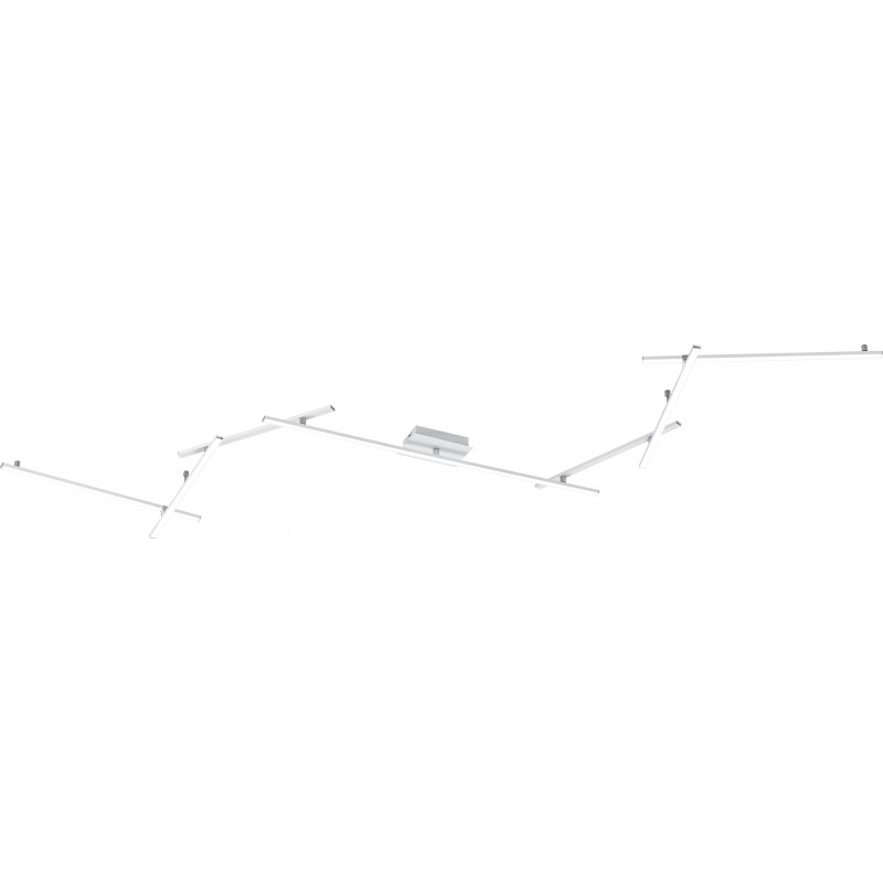 115,95 € 送料無料 | シーリングランプ Trio Indira 20W 4000K ニュートラルライト. 345×58 cm. 統合されたLED 天井と壁への取り付け リビングルーム そして ベッドルーム. モダン スタイル. 金属. 白い カラー