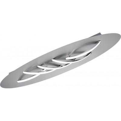 Deckenlampe Trio Dolphin 3.7W 3000K Warmes Licht. 85×20 cm. Integrierte LED Wohnzimmer und schlafzimmer. Modern Stil. Metall. Matt nickel Farbe