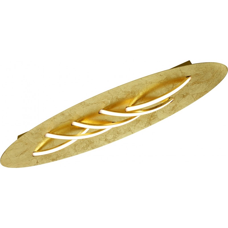 94,95 € Free Shipping | Indoor ceiling light Trio Dolphin 3.7W 3000K Warm light. 85×20 cm. Integrated LED Living room and bedroom. Modern Style. Metal casting. Golden Color