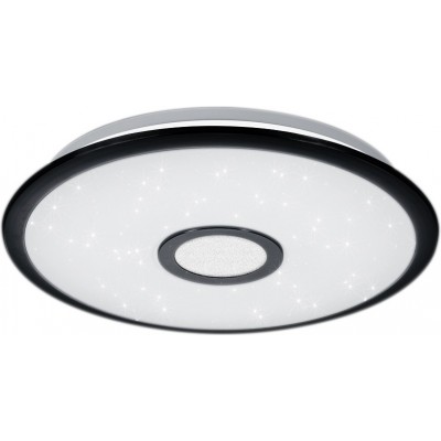 96,95 € Free Shipping | Ceiling lamp Trio Okinawa 18W Ø 42 cm. Star effect. Dimmable multicolor RGBW LED. Remote control. Ceiling and wall mounting Living room and bedroom. Modern Style. Plastic and Polycarbonate. Black Color