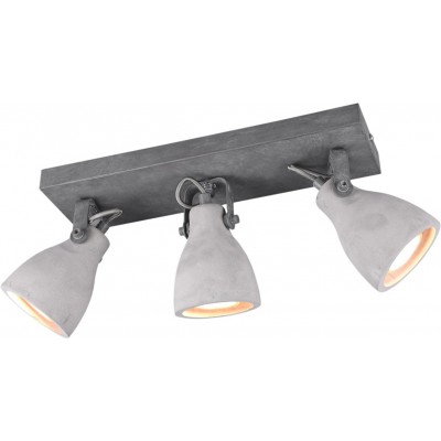 Indoor spotlight Trio Concrete 35×18 cm. Living room and bedroom. Modern Style. Metal casting. Gray Color