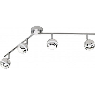 Indoor spotlight Trio Baloubet 3.8W 3100K Warm light. 83×17 cm. Dimmable LED. Directional light Living room and bedroom. Design Style. Plastic and Polycarbonate. Plated chrome Color