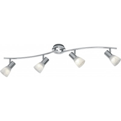 Внутренний точечный светильник Trio Levisto 5W 3000K Теплый свет. 88×19 cm. Сменные светодиоды Направленный свет Гостинная и спальная комната. Современный Стиль. Металл. Матовый никель Цвет