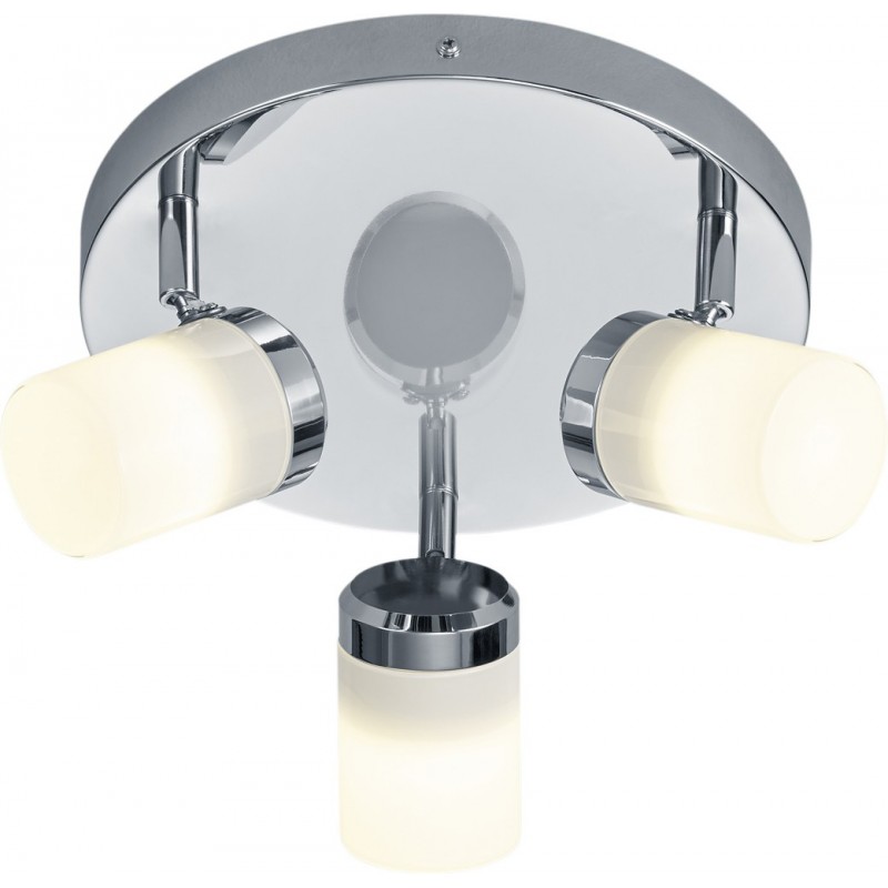 92,95 € Free Shipping | Indoor spotlight Trio Angelo Ø 20 cm. Bathroom. Modern Style. Metal casting. Plated chrome Color