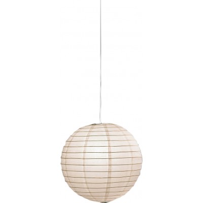Lampe à suspension Trio Paper Ø 60 cm. Salle et chambre. Style conception. Papier. Couleur blanc