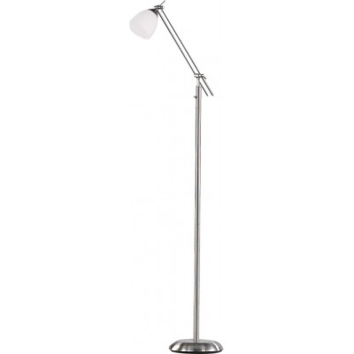Lámpara de pie Trio Icaro 165×54 cm. Salón, dormitorio y oficina. Estilo moderno. Metal. Color níquel mate