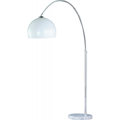 Floor lamp Trio Sola Ø 40 cm. Adjustable height Living room and bedroom. Modern Style. Metal casting. Plated chrome Color