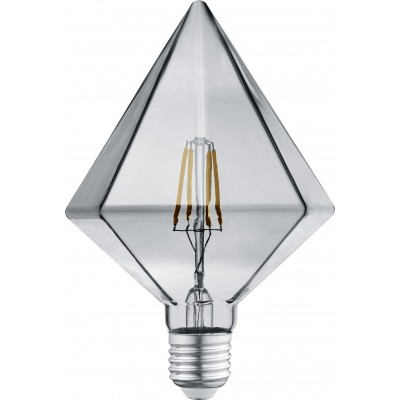 LED灯泡 Trio Cristal 4W E27 LED 3000K 暖光. Ø 11 cm. 客厅 和 卧室. 现代的 风格. 玻璃. 哑光黑 颜色