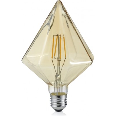 LED電球 Trio Cristal 4W E27 LED 2700K とても暖かい光. Ø 12 cm. リビングルーム そして ベッドルーム. モダン スタイル. 金属. オレンジゴールド カラー