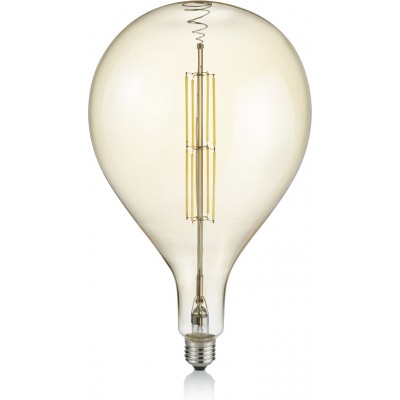 LED電球 Trio Esfera 8W E27 LED 2700K とても暖かい光. Ø 18 cm. リビングルーム そして ベッドルーム. モダン スタイル. ガラス. オレンジゴールド カラー