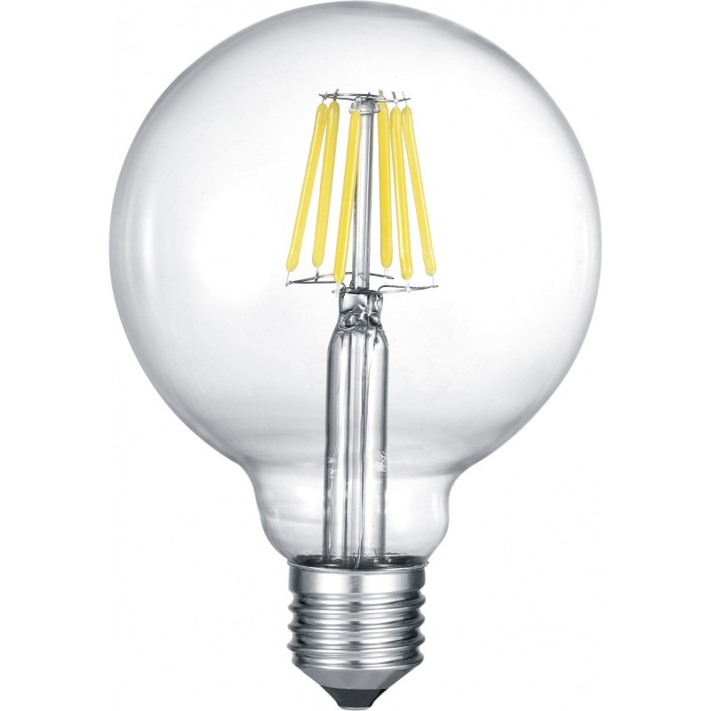 18,95 € Free Shipping | LED light bulb Trio Globo 8W E27 LED 2700K Very warm light. Ø 12 cm. Modern Style. Glass