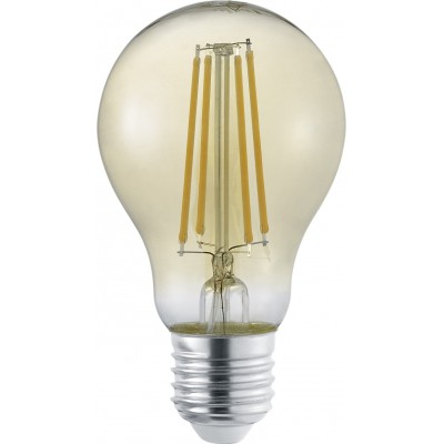 6,95 € Free Shipping | LED light bulb Trio Bombilla 4W E27 LED 3000K Warm light. Ø 6 cm. Modern Style. Metal casting. Orange gold Color
